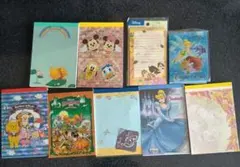 ディズニー メモ用紙セット 9冊