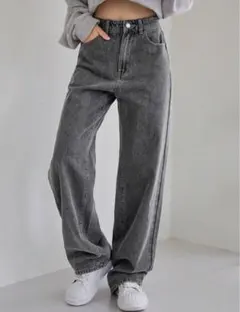 Dazy スラントポケット ジーンズ gray