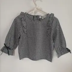 Bee チェック柄 長袖シャツ 120