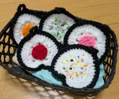 おにぎり型アクリルたわし　おままごと
