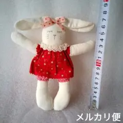 人形 1体 うさぎ ハンドメイド カントリー ドール 雑貨 ぬいぐるみ
