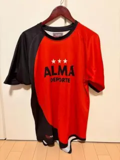 ALMA サッカーシャツ Lサイズ 赤黒 10番