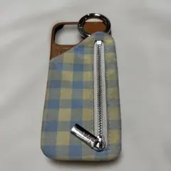 ajew チェック柄 iPhoneケース