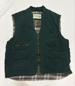 fieldmaster ベスト　グリーン　中綿　フィッシングベスト