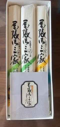 尾張屋三代 ひやむぎ きしめん そうめん　八千代製麺のサムネイル