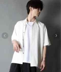 sitry シトリー ポリトロ 半袖 オーバーシャツ