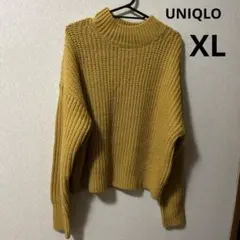 【UNIQLO】マスタード タートルネック　レディースニット　XL