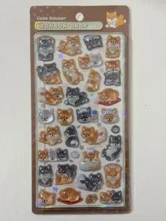 ボンボンドロップシール　和柄　新作　柴犬　正規品