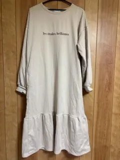 しまむら　tal.by yumi.　ルームウェア　ルームワンピース　中薄橙　L