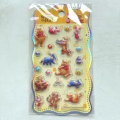 くまのプーさん 立体シール ステッカー　シール　ディズニー　ぷくぷくシール