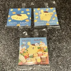 ポムポムプリン　パステルラスク ステッカー　３枚セット