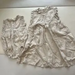 story of la.camel ベージュロンパース・ドレスセット　お揃い