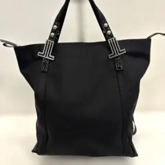美品　ランバンオンブルー　カレ　リュック　トートバッグ　2way ブラックのサムネイル