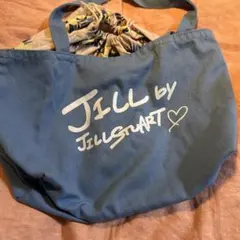 JILL by Jill Stuart トートバッグ ブルー アロハ柄巾着 付録
