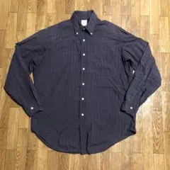90s USA製 BROOKS BROTHERS 長袖シャツ チェック BD