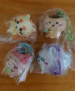 ちいかわマスコット付ビスケット　モモンガ、シーサー、かにちゃん、くりまんじゅう