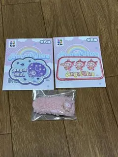 エンジェルブルー　ハニーデビル　刺繍ステッカー　ヘアクリップ