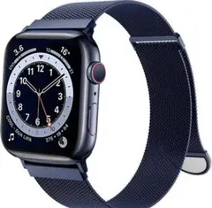 未使用 AppleWatchバンド 49mm 強力な磁気 メッシュバンド