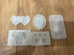 シリコン型 5個セット レジン用品　シリコンモールド