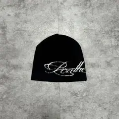 00s - Script opium beanie / Black - Y2Kのサムネイル