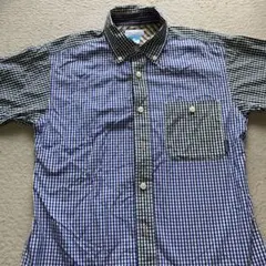 Columbia 半袖チェックシャツ Sサイズ