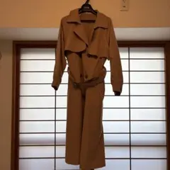 NICE CLAUPベージュ トレンチコート Fサイズ