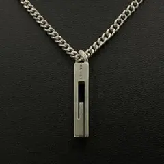 オールド　グッチ　Gプレート　ネックレス　シルバー　喜平チェーン　y2k
