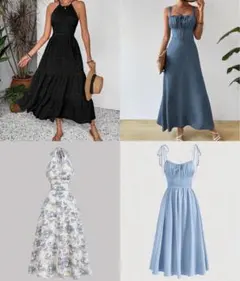 【新品】SHEIN シーイン　ワンピース　ロングワンピース　 4点セット