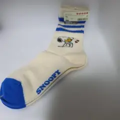 SNOOPY スヌーピー 靴下 ソックス 青