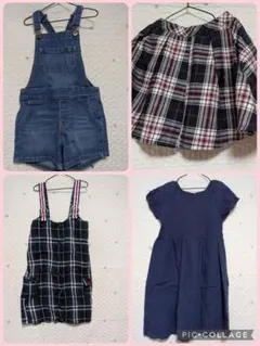 ✩キッズ服４点セット　１３０cm✩ オーバーオール・UNIQLO✩