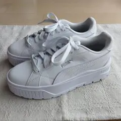 【美品】PUMA カルメン 2 スニーカー 22.5cm 厚底 ホワイト プーマのサムネイル