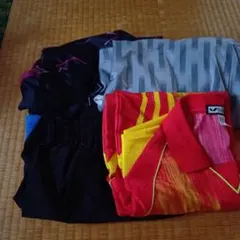 卓球ウェアセット 黒 赤 青 グレー