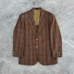 00's vintage チェック テーラードジャケット ウール クラシック