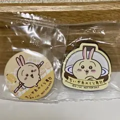 くら寿司 ビッくらポン ちいかわ コラボ うさぎ 2種セット バッジ マグネット