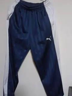 Puma ストライプジャージパンツ ネイビー/ホワイト
