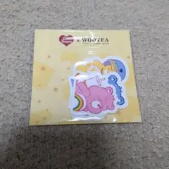 未使用　ケアベア　台湾　WOOTEA コラボ　ステッカー