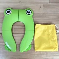 折りたたみ 補助便座 カエル 収納袋付き