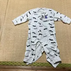 ひげ柄ロンパース 80㎝