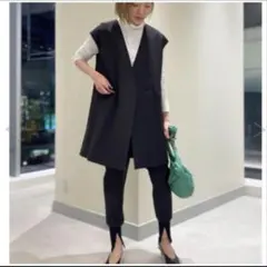 新品未使用 LE PHIL ライトボンディングジレ 1 ブラック ベスト 新品未使用 LE PHIL ライトボンディングジレ 1 ブラック ベスト