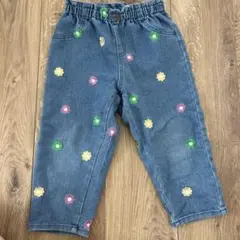 micorrid 花柄刺繍デニムロングパンツのサムネイル