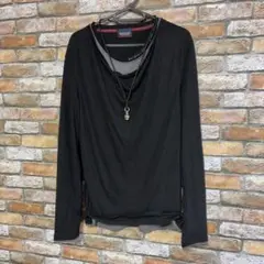 00’s Y2K NICOLE drape layered お兄系　Mのサムネイル
