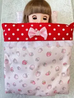 メルちゃん ソランちゃん ネネちゃん 布団 セット いちご ② ピンク