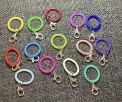 アンブレラマーカー用 カラーシリコンリング カン付き ランダム 10個１セット