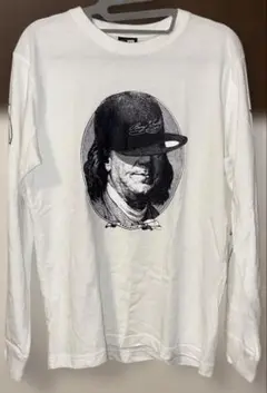 NEW ERA　ニューエラ　ロンT　白　サイズS ベンジャミン フランクリンのサムネイル