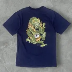 【希少/２代目】Stussy オールドステューシー ドラゴンプリントTシャツ