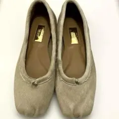 Le Talon ル タロン グリース フラットバレエシューズ ベージュ 23