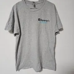【US古着】GILDAN ギルダン プリントTシャツ グレー L 企業アカデミー
