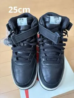 STUSSY NIKE AIR FORCE 1 MID黒箱あり