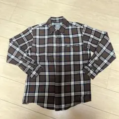 Mizuno ブラウン系チェックネルシャツ Mサイズ
