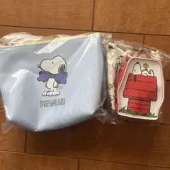 DHC スヌーピー　ノベルティ ポーチ&ミラーセット＋エコバッグ